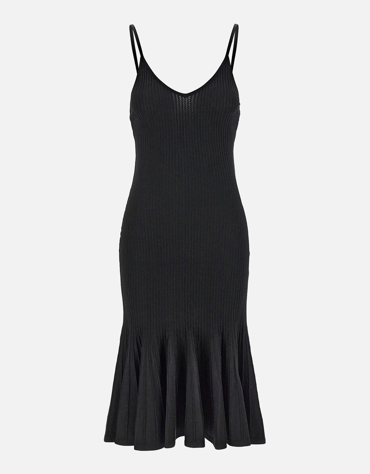 Khaite Thin Straps V-Neck Midi Dress - XS
