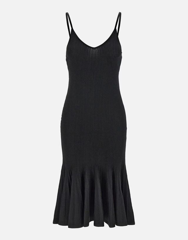 Khaite Thin Straps V-Neck Midi Dress - M