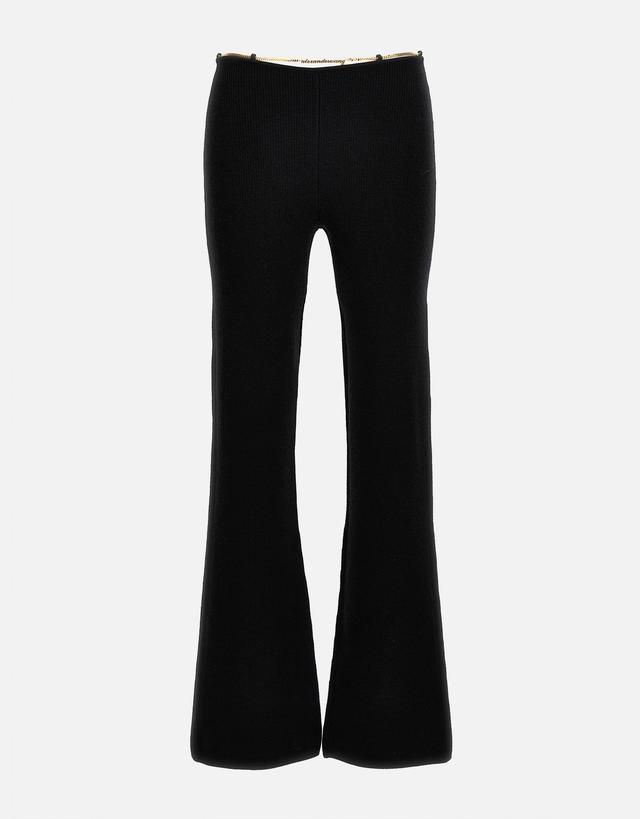Alexander Wang Logo Nameplate Wool Blend Pants - XXS