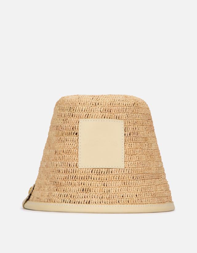 Jacquemus Le Bob Soli Logo Patch Bucket Hat - Size (CM) 56