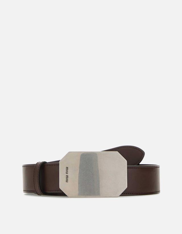 Miu Miu Calfskin Leather Belt - Size (CM) 75