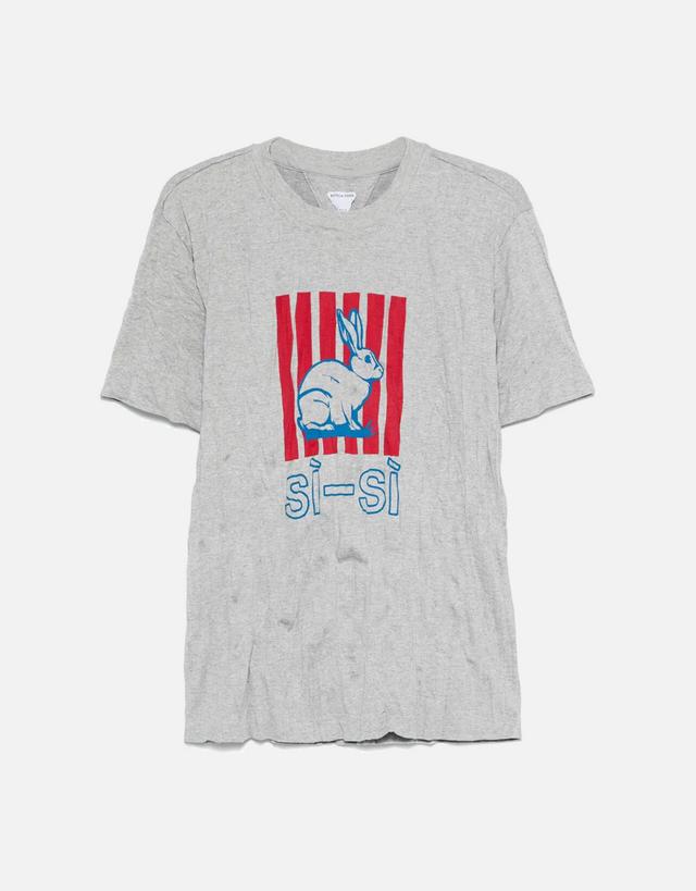 Bottega Veneta Men's Crushed Cotton Printed Jersey T-Shirt - M