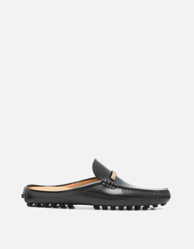 Tod's Logo Engraved Calfskin Leather Mules - 36