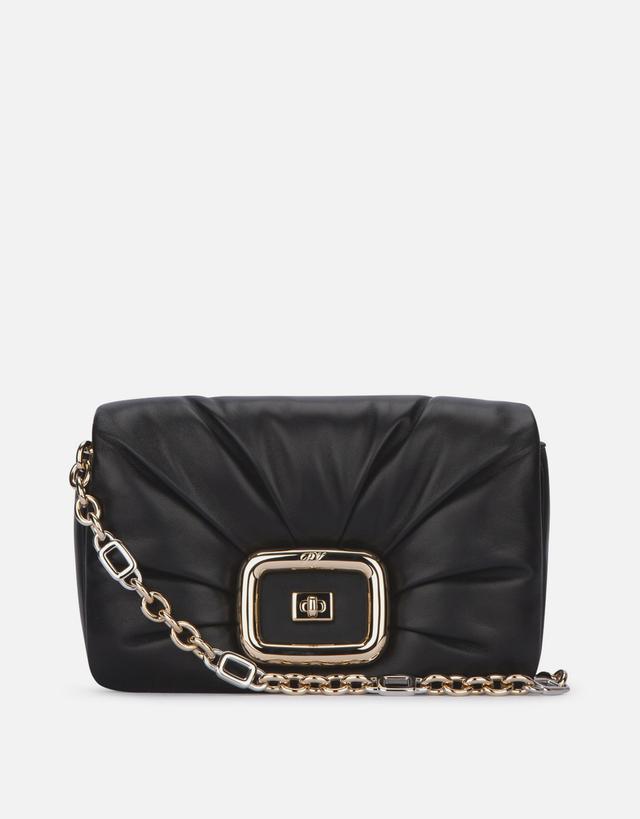 Roger Vivier Viv' Choc Leather Shoulder Bag