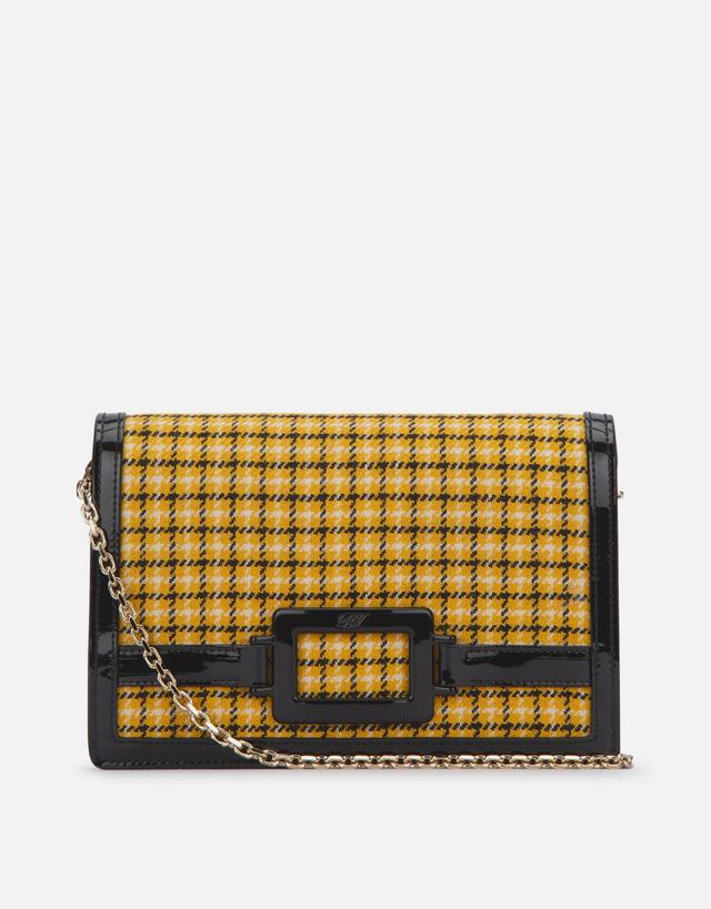 Roger Vivier Check Print Clutch Bag