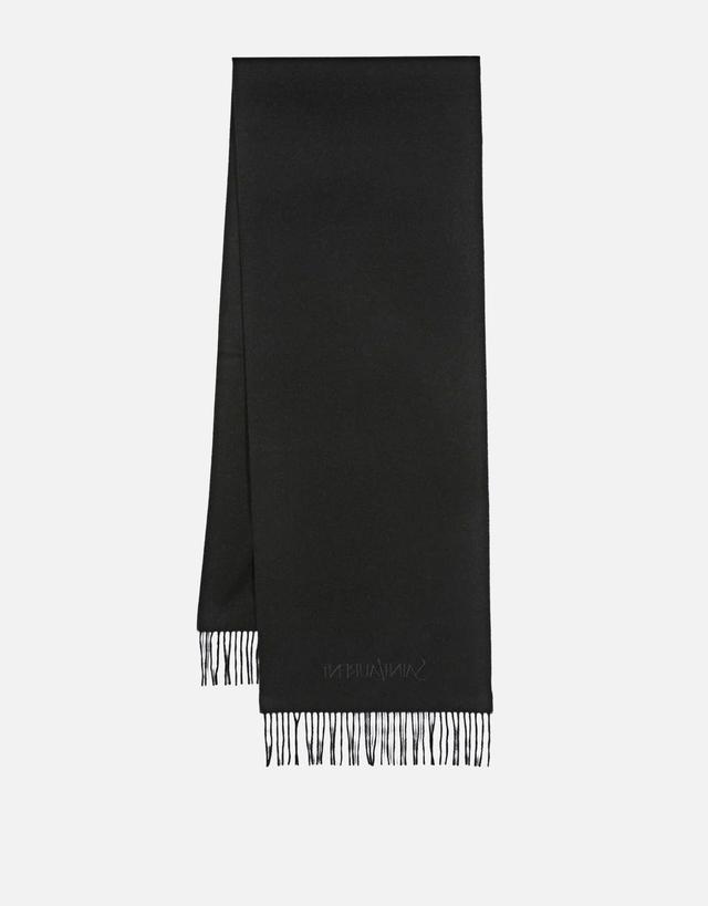 Saint Laurent Men's Jacquard Cashmere Scarf