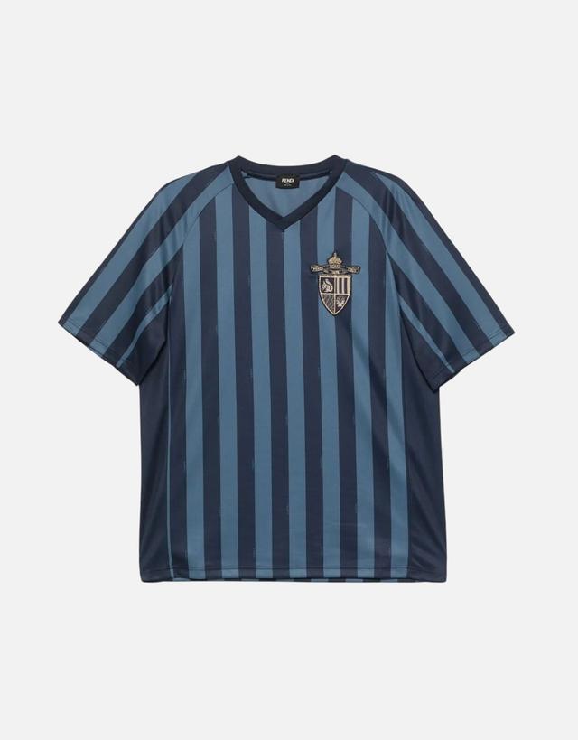 Fendi Men's Striped V-Neck T-Shirt - L