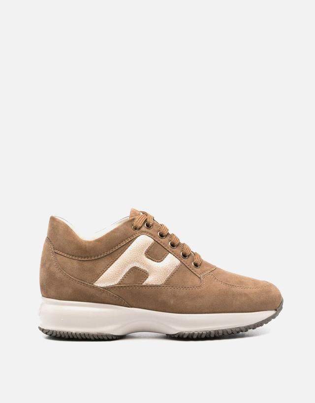 Hogan Interactive Suede Calfskin Leather Sneakers - 35.5