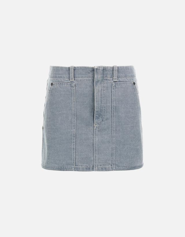 Fendi Go-To Cotton Denim Miniskirt - 40