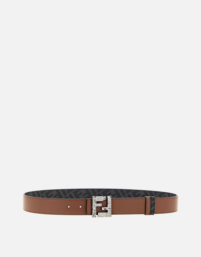Fendi Men's Calfskin FF Reversible Belt - 115 cm