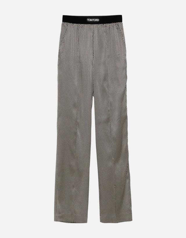 Tom Ford Silk Polka Dot Printed Pajama Pants - S