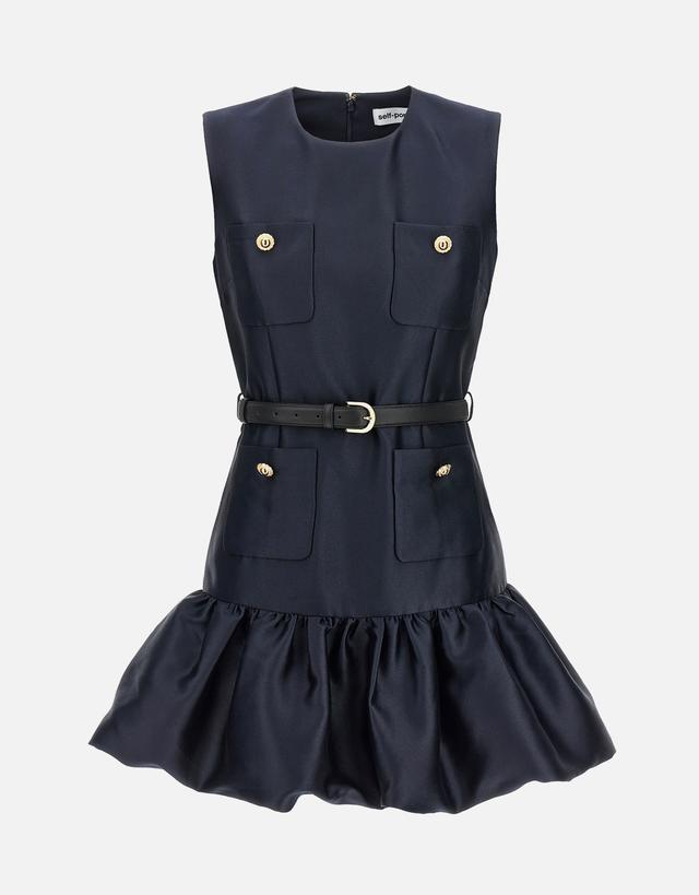 Self-Portrait Taffeta Belt Mini Dress - 2