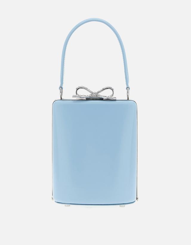 Self-Portrait Mini Leather Bow Clasp Handbag