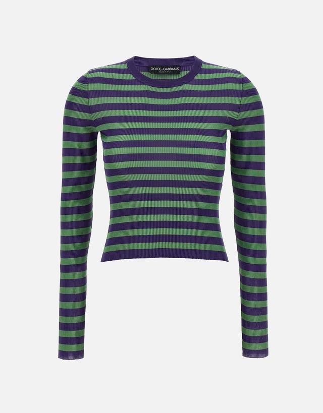 Dolce & Gabbana Striped Ribbed Sweater - 44