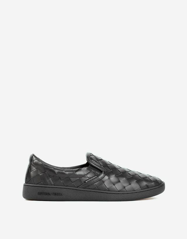 Bottega Veneta Men's Sawyer Intrecciato Calfskin Leather Sneakers - 39