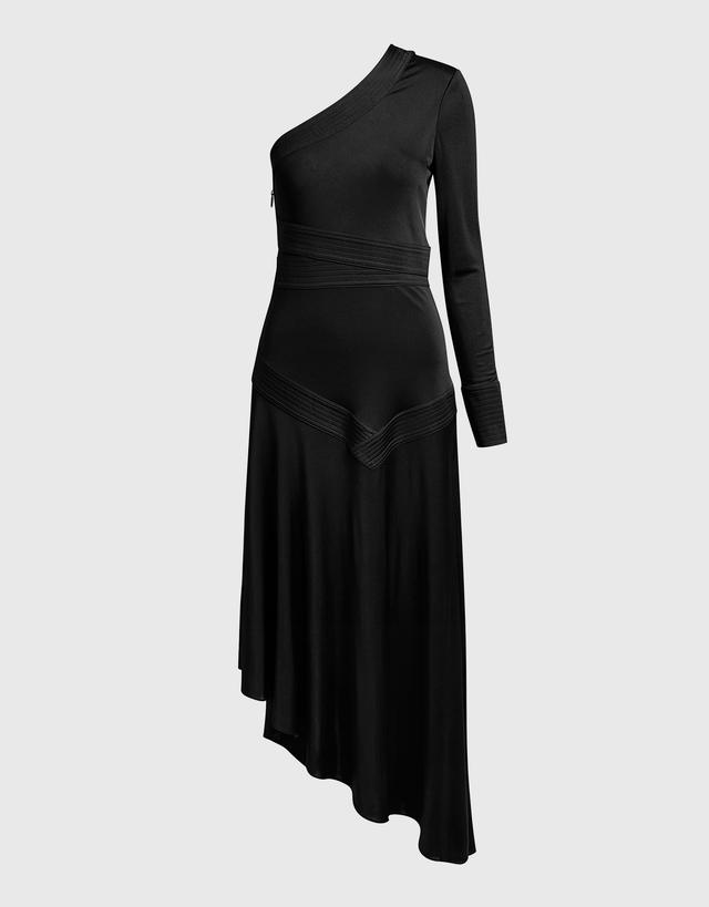 Alexis Addison One-Shoulder Asymmetric Maxi Dress - L