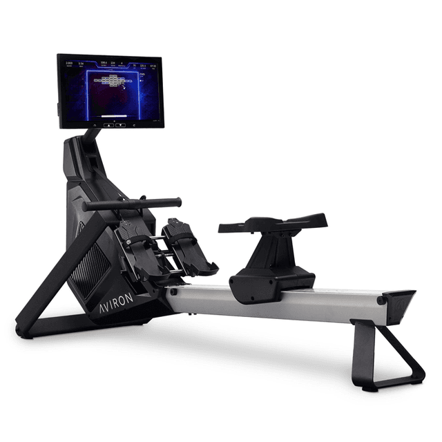 Aviron Strong Rower with 22-inch HD Touchscreen for Immersive Home Fitness