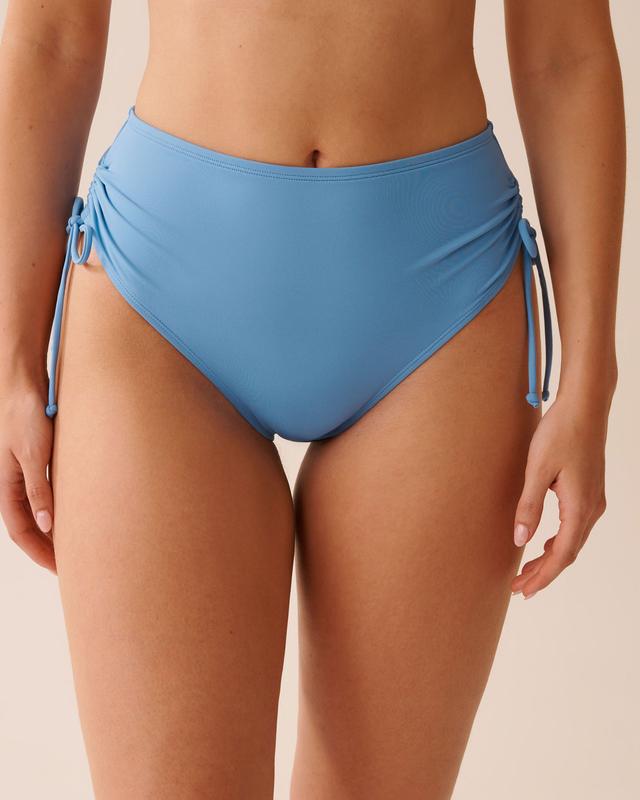 la Vie en Rose SERENE BLUE Side Tie High Waist Bikini Bottom - Serene Blue L