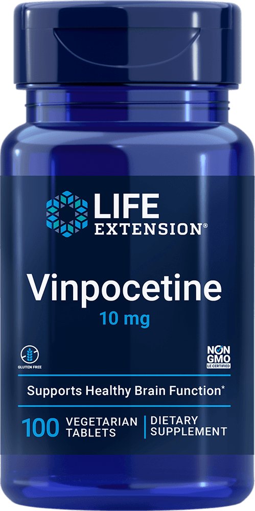 Life Extension Vinpocetine, 100 vegetarian tablets - 10 mg (10 mg, 100 vegetarian tablets)