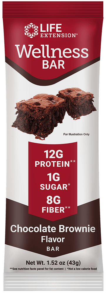 Life Extension Wellness Bar (Chocolate Brownie) (6 each)