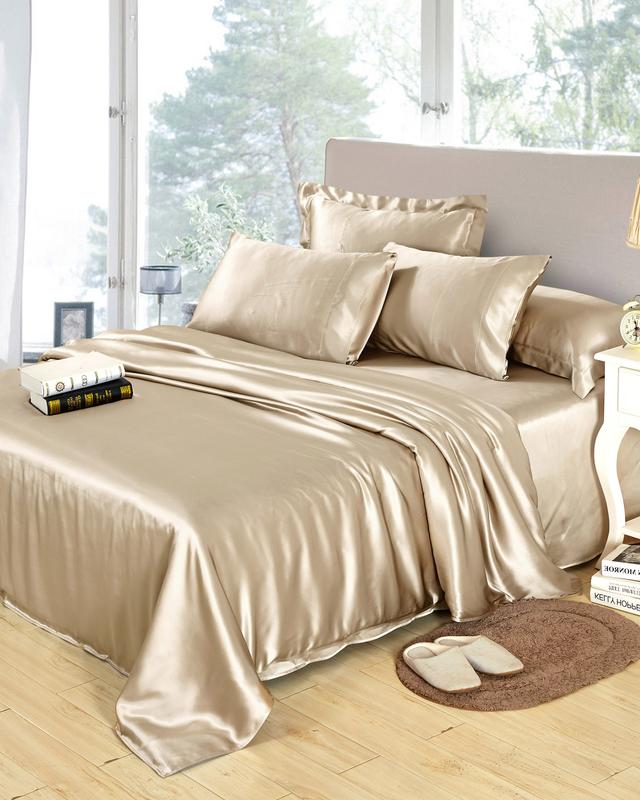25Mm Pure Silk Duvet Covers King Coffee For Good Sleep