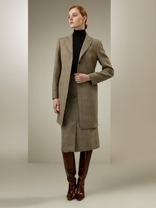 LILYSILK Silk Wool Blend Womens Blazer Business Casual Perfect For Work Or Casual United Kingdom flax UK 12