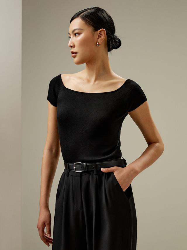 LILYSILK Silk Tee Shirts - Ladies - Black 100 Silk - Relaxed Short Sleeve Top S