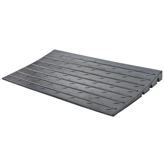 2.5" Rubber Wheelchair Threshold Ramp for Doors and Showers | Threshold Ramps by Silver Spring, DH-UP-8