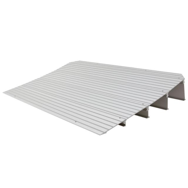 Aluminum Threshold Ramp (4.25" Rise) - 600 lb Capacity - Silver Spring - THR4