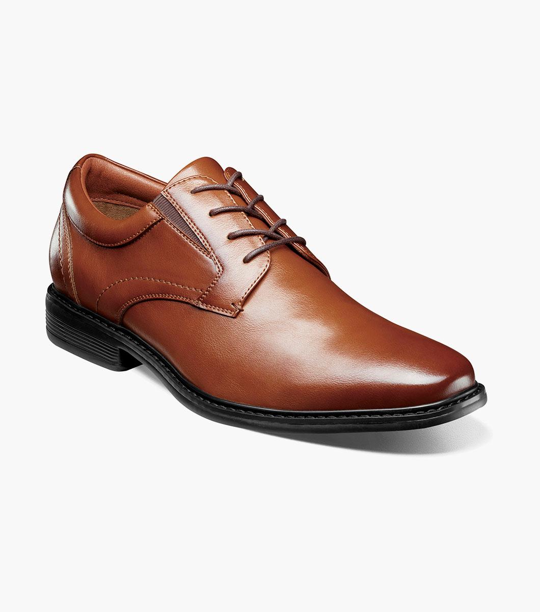 Nunn Bush Jarvis Plain Toe Oxford Cognac Size 10