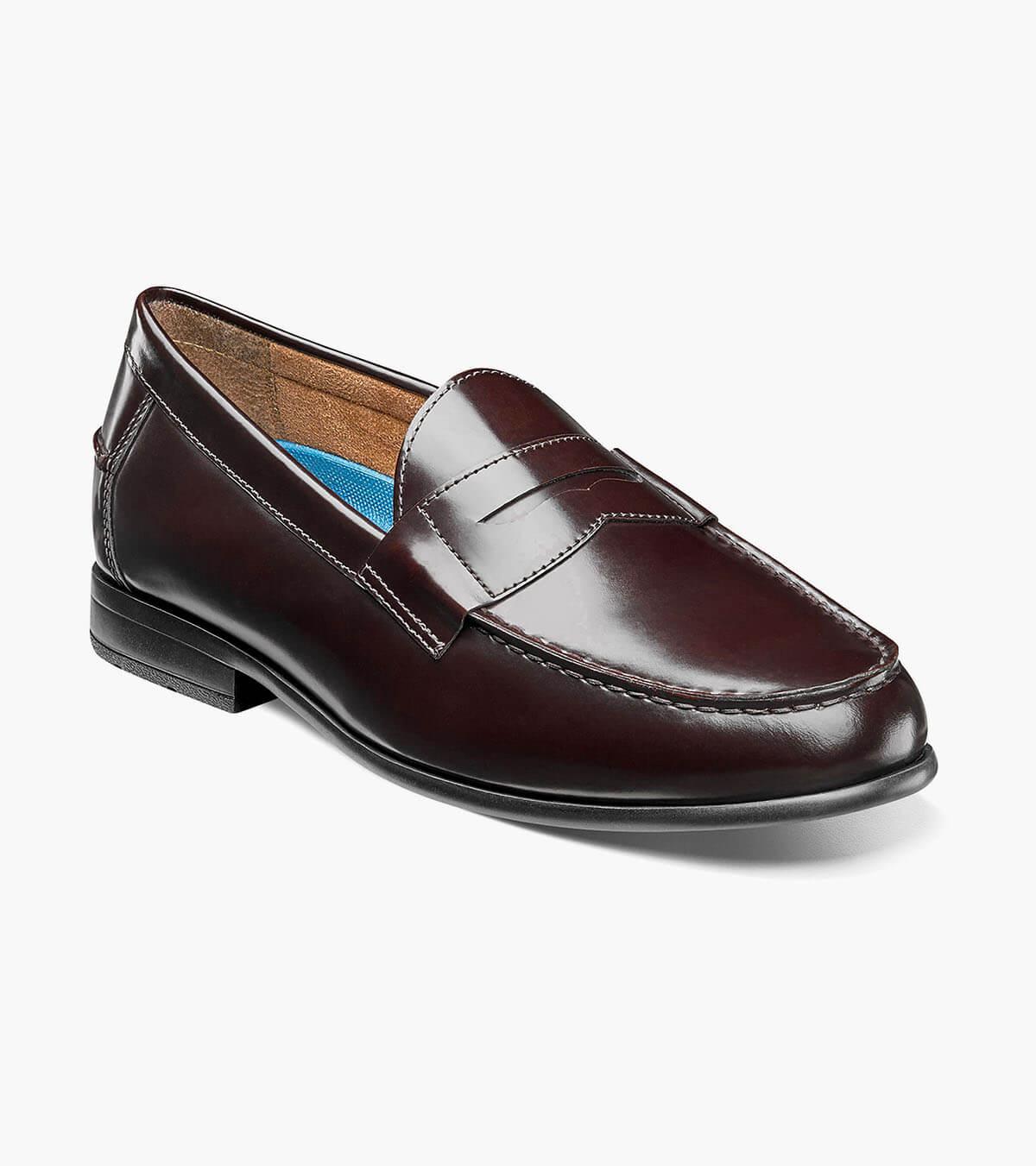 Nunn Bush Shoes Drexel Moc Toe Penny Loafer Burgundy Size 10.5