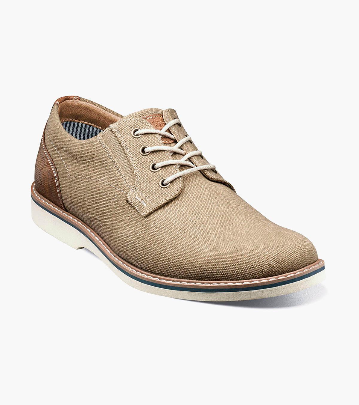 Nunn Bush Shoes Barklay Canvas Plain Toe Oxford Khaki Size 13