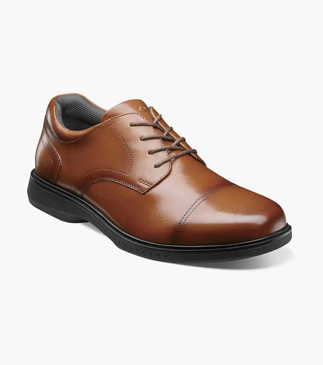 Nunn Bush Shoes KORE Pro Cap Toe Oxford Cognac Size 15