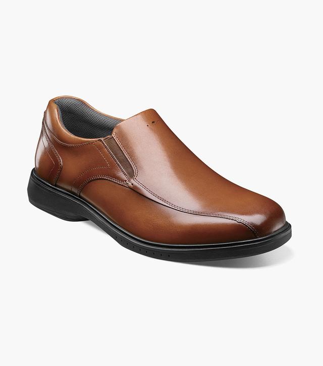Nunn Bush Shoes KORE Pro Bike Toe Slip On Cognac Size 9