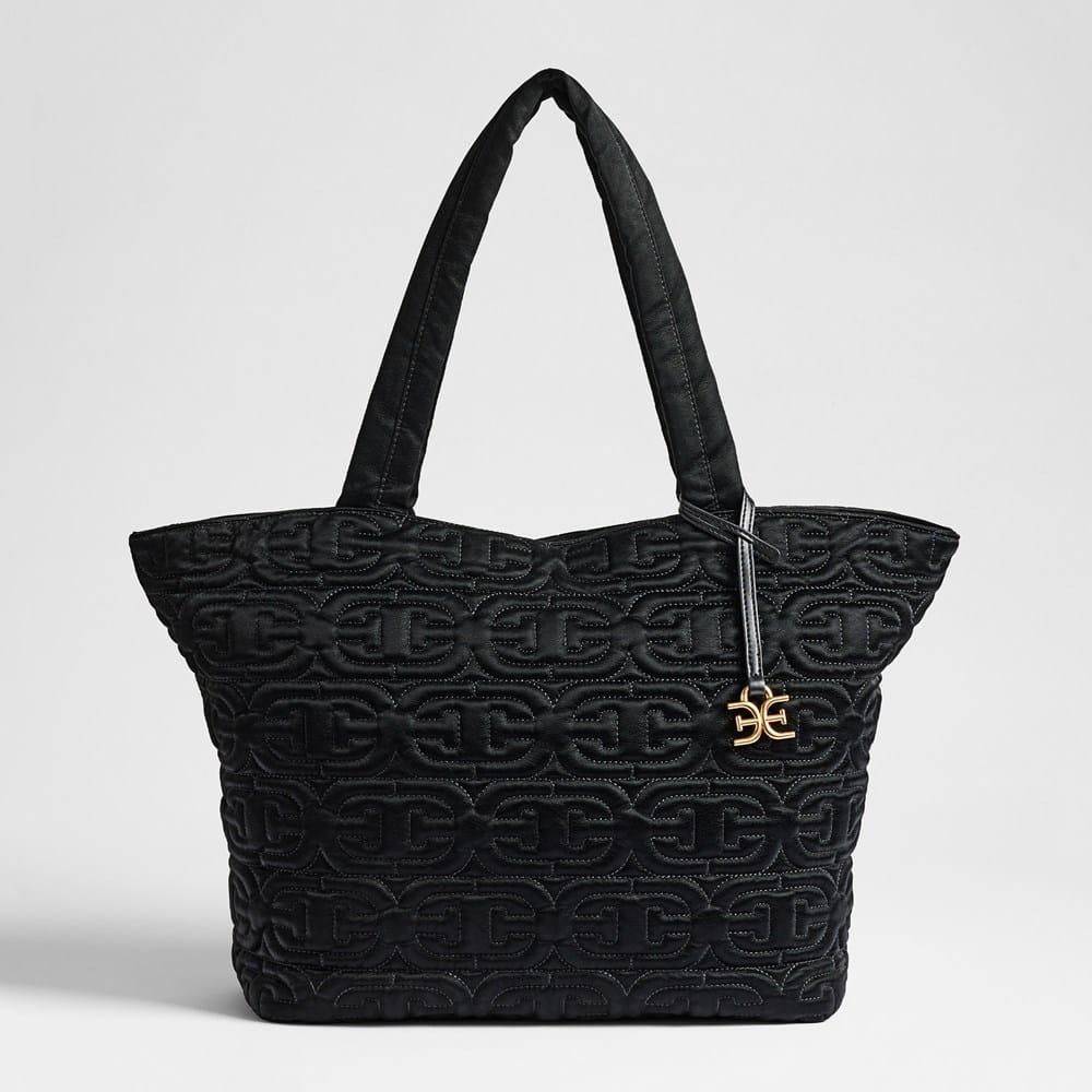 Ethyl Top Zip E/W Tote Black Nylon