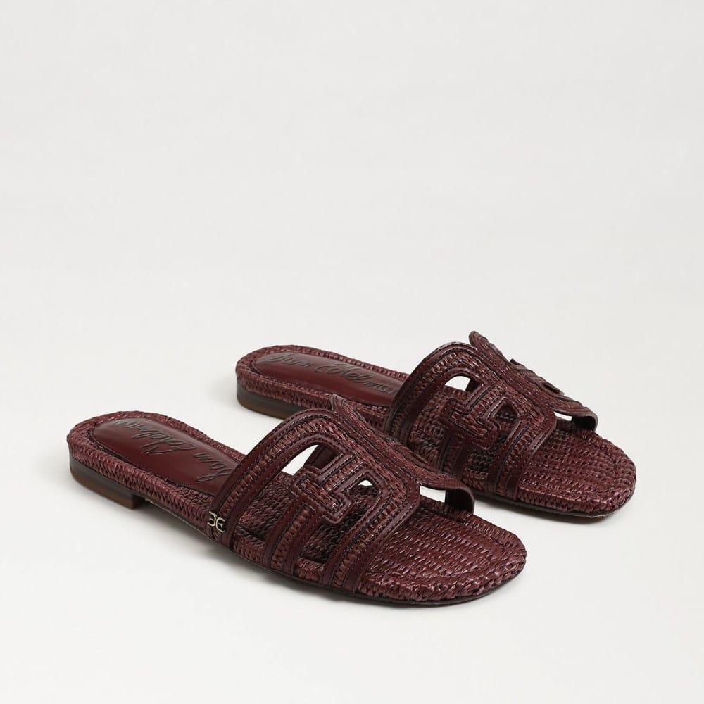 Bay Multicolor Slide Sandal Brick Se Faux Raffia