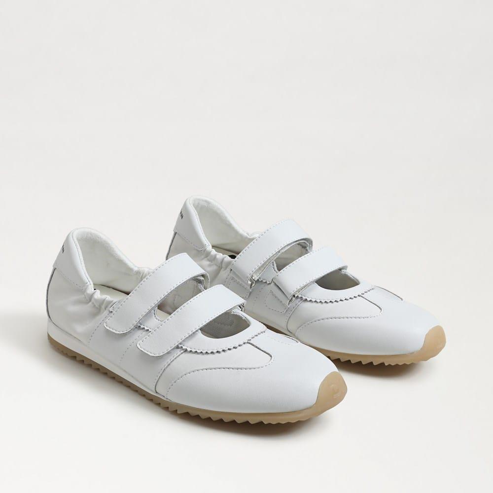 Isabella Velcro Sneaker White Leather/Nylon