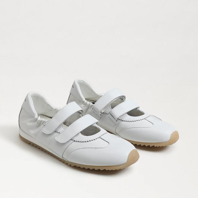 Isabella Velcro Sneaker White Leather/Nylon