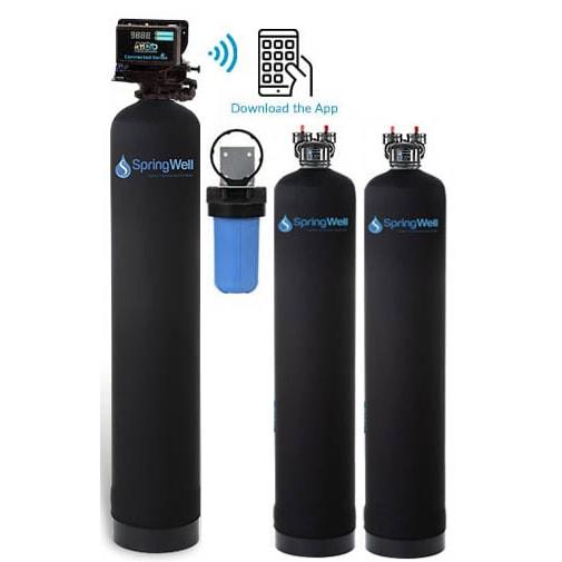 ULTRA Whole House Well Water Filter Salt-Free Conditioner System Combo - 1-3 Bathrooms