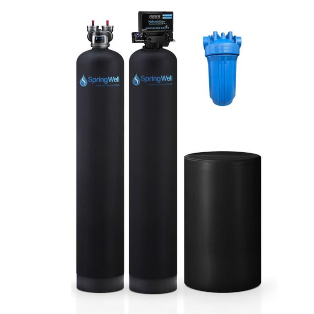 Water Filter and Salt Based Water Softener System - 1-3 Bathrooms