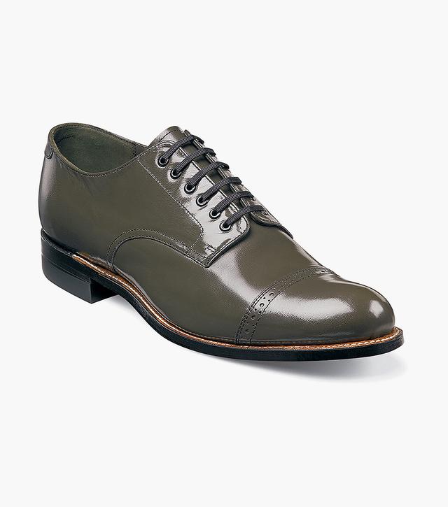 Stacy Adams Shoes Madison Cap Toe Oxford Olive Size 8.5