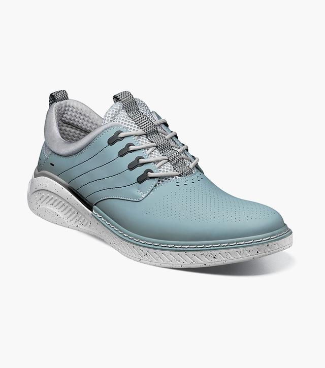 Stacy Adams Shoes Barna Plain Toe Lace Up Light Blue Size 11.5