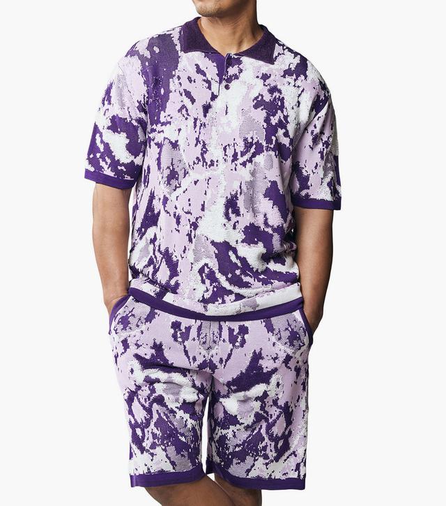 Stacy Adams Shoes Johannes Short Set Purple Size XXL