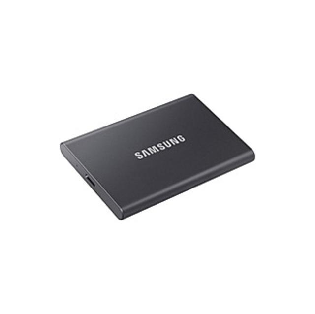 Samsung T7 MU-PC2T0T/AM 2 TB Portable Solid State Drive - External - PCI Express NVMe - Titan Gray - Gaming Console, Desktop PC, Smartphone, Tablet De