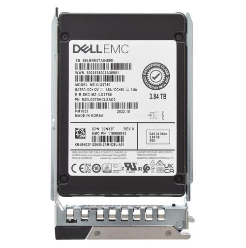 Dell 9N32F Enterprise Class Solid State Drive With Tray - 3.84 TB - SAS - 12 Gbps - Read Intensive - TLC - 2.5 Inches
