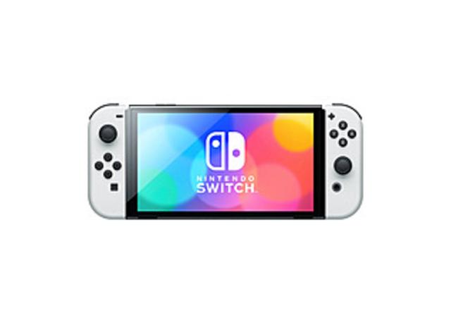 Nintendo Switch Handheld Game Console - 7" OLED - White - 1280 x 720 - NVIDIA - 64 GB Memory - Wireless LAN - Bluetooth