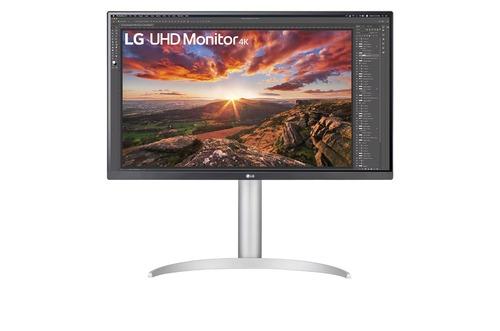 LG 27BP85UN-W 27 Inches 4K Monitor - Black, Silver, White - IPS - 1200:1 - 5 Milliseconds - 400 Nits - Matte - LED - 3840 x 2160 - USB-C