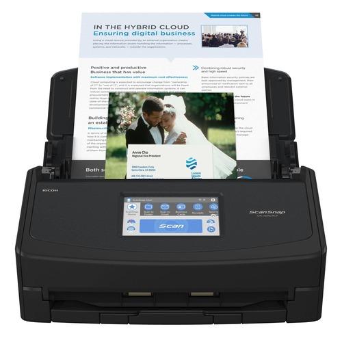 Fujitsu ScanSnap iX1600 PA03770-B635 Wireless Document Scanner - Black - Scan Size: 279 x 3000 Millimeters - 600 X 600 DPI - Dual CIS - Duplex