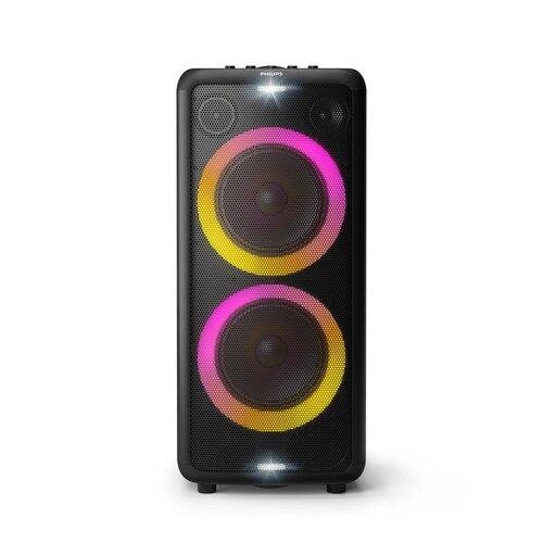 Philips X5206 TAX5206/37 Party Speaker - Black - Bluetooth - Deep Bass / Built-in Lights / Karaoke Effects
