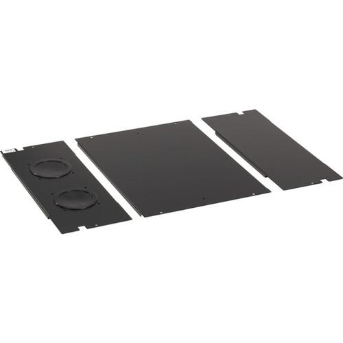 Black Box SCBP2440 3-piece Bottom Panel Set - Black - Steel - TAA Compliant